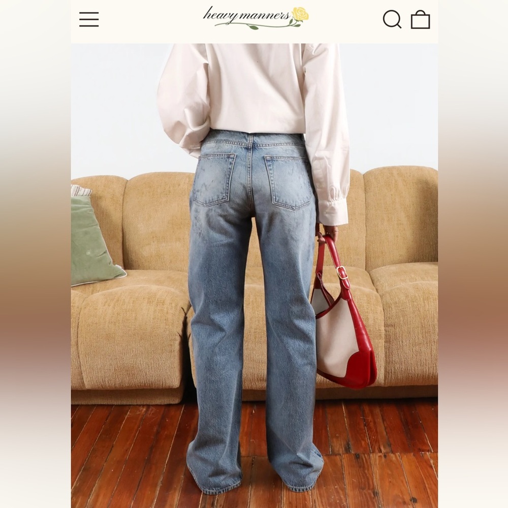 Heavy Manners Vintage Wash Bootcut Denim 🌼 - Picture 2 of 11
